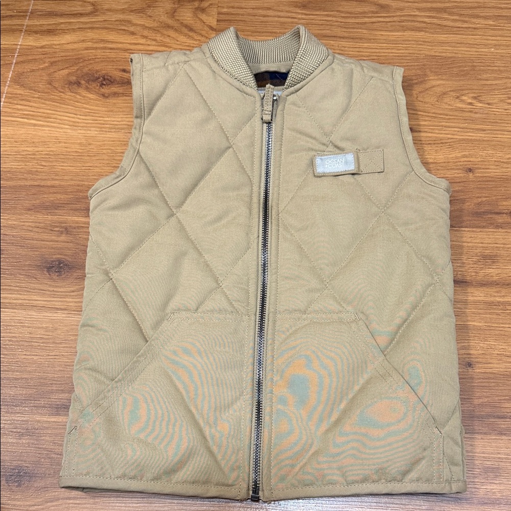 Kids Quilted Tan Vest - Brand Unspecified